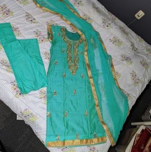 Beautiful blue Indian dress-like new!